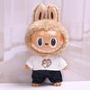 38cm Labubu Plush Doll Casual Outfit Set with Hat (Clothes Only)