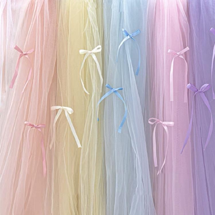 Rainbow Colored Gauze Materials 2M Long Assorted Decorative Cloth Accessories For Event And Handmade Crafts