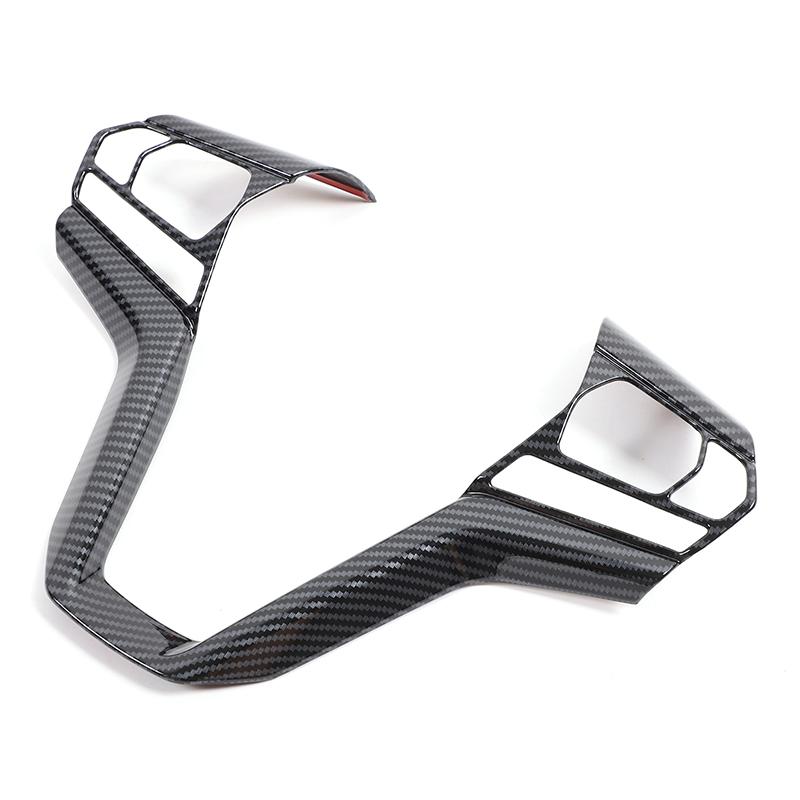 ABS Plastic Carbon Fiber Car Steering Wheel Decorative Frame Cover Suitable for Isuzu D MAX D-MAX -2024 Interior Accessories
