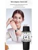 Sanda Women's Retro Quartz Waterproof Watch with Roman Numerals, Moon Phase, and Light Luxury Design - Square Model 9122.