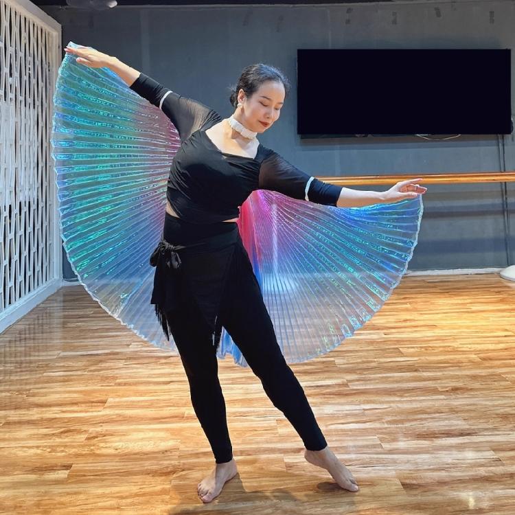 Shimmering Stage Performances Flags Hanging Neck Angles Wing Belly Dance Wing Adult Hand Hook Cloak Easy To Use