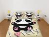 Panda Duvet Cover Set, Kids Dorm Bedding, Nursery Decor, Animal Bedding Set, Toddler Bedding, Panda Lover Gift, Custom Size Quilt Cover
