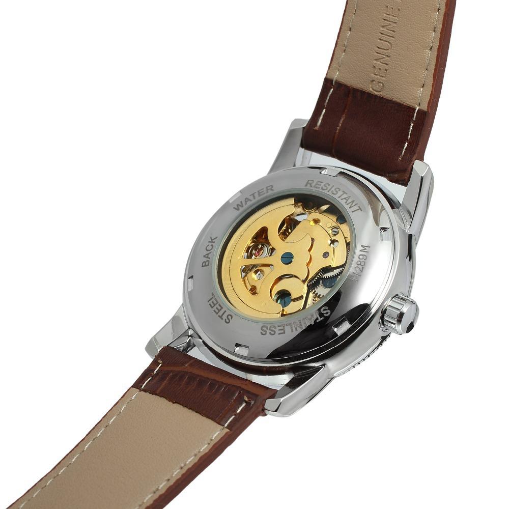 Ebay Forsining Men'S Fashion Casual Hollow Semi-Automatic Men'S Mechanical Watch