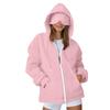 Women's And Men's Fashion Casual Sweatshirt Loose Zipper Cardigan Long Sleeve Hooded Jacket