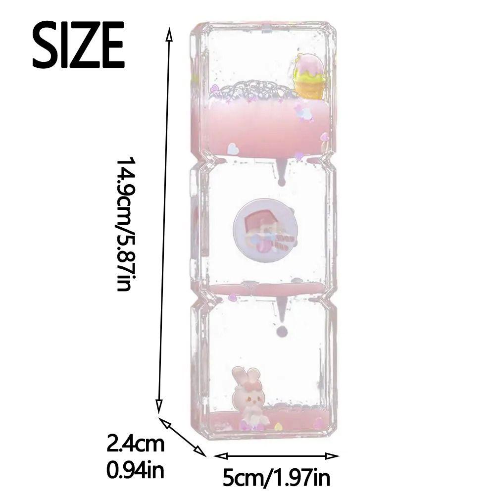 Creative Liquid Hourglass Cute Rabbit Acrylic Desk Decorations Droplet Movement Lightweight Hourglasses Timer Toys