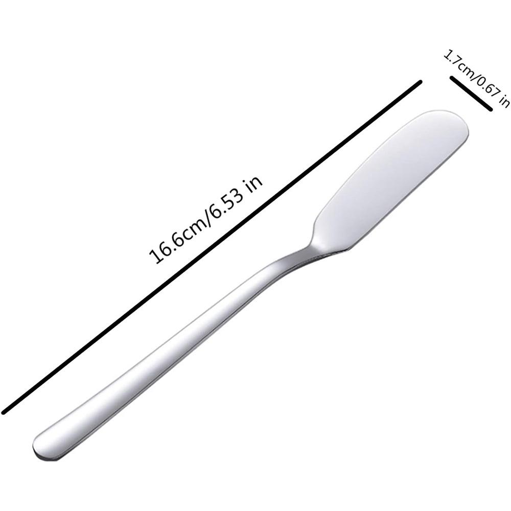 Stainless Steel Butter Cheese Spreader - Multipurpose Kitchen for Sandwiches Bread Jam Condiments Appetizers 6