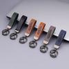 Volvo Car Vintage Leather Keychain Ring Zinc Alloy Chain Key For C30 FH500 XC40 V60 S80 T6 S90 FH16 V50 R XC60 S60 XC90 V70 V40