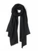 Yak Wool Solid Color Extended Shawl - Warm, Fashionable Scarf for Men and Women