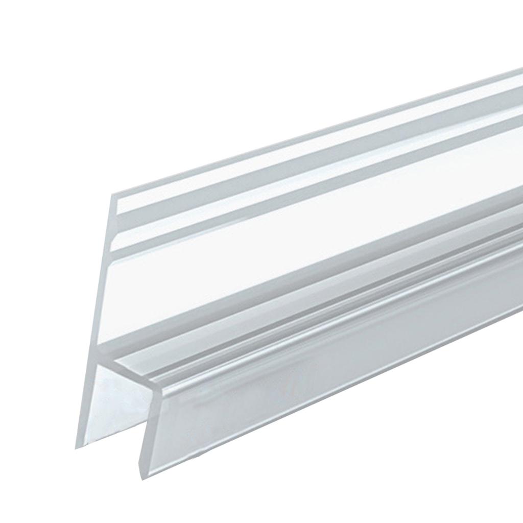 H Shaped Bathroom Glass Door Waterproof Seal Strips Craft of Sturdy Silicone for Leak Prevention and Easy Installation