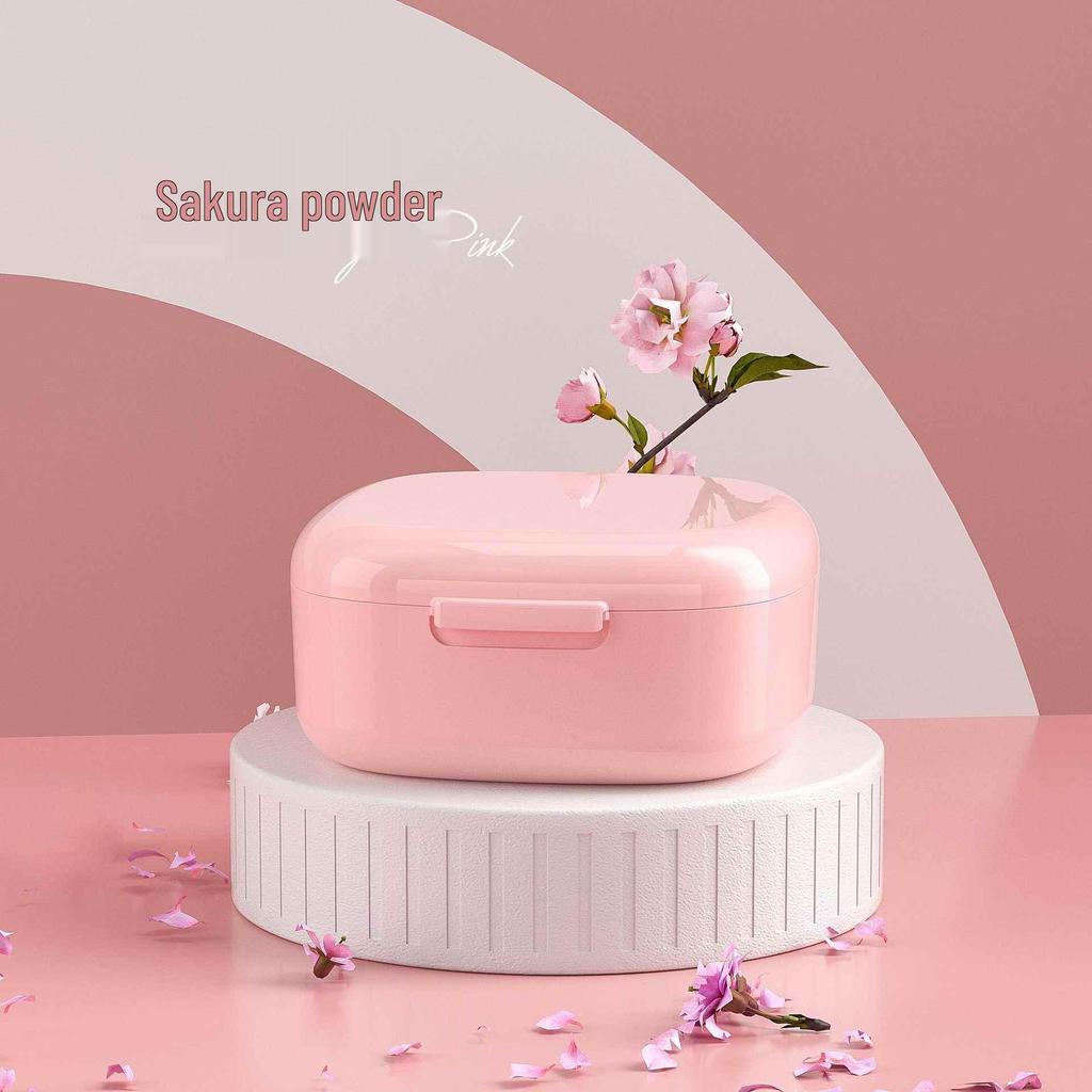 Compact Invisible Braces and Retainers Holder with Easy-Clean Sliding Cover