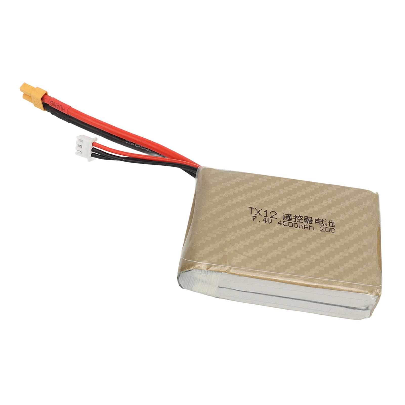 

7.4V 2S 4500mah Lipo Battery Overcharge Short Circuit Protection for Radiomaster TX12 MARK II