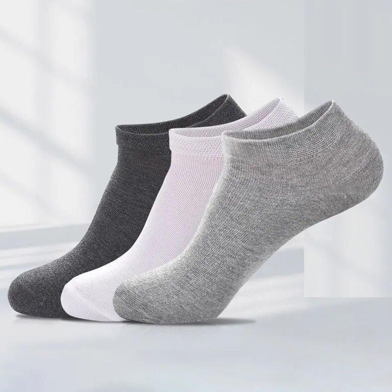 10pairs Men's Socks Low Cut Breathable Business Boat Sock Summer Solid Color Comfortable Ankle Casual Cotton White Black Socks