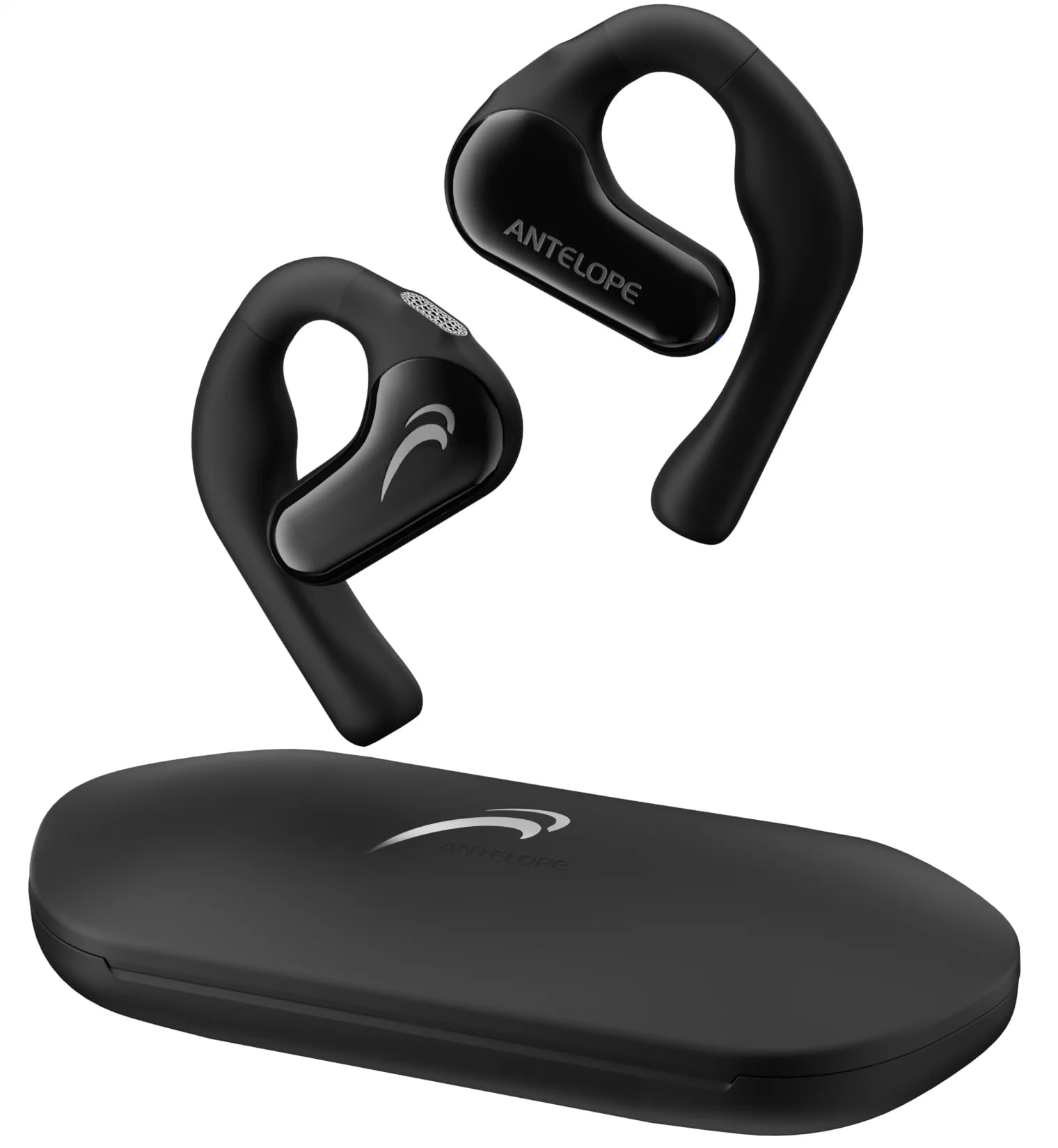 

Наушники-вкладыши Antelope Open Professional Sports с Bluetooth, с улучшенным DirectAudio, водонепроницаемые IP54 и наушники-вкладыши, [Вкладыши, 5.3 микрофон, Бас, чёрный