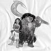 Moana Womens/Ladies Moana & Maui Sketch T-Shirt
