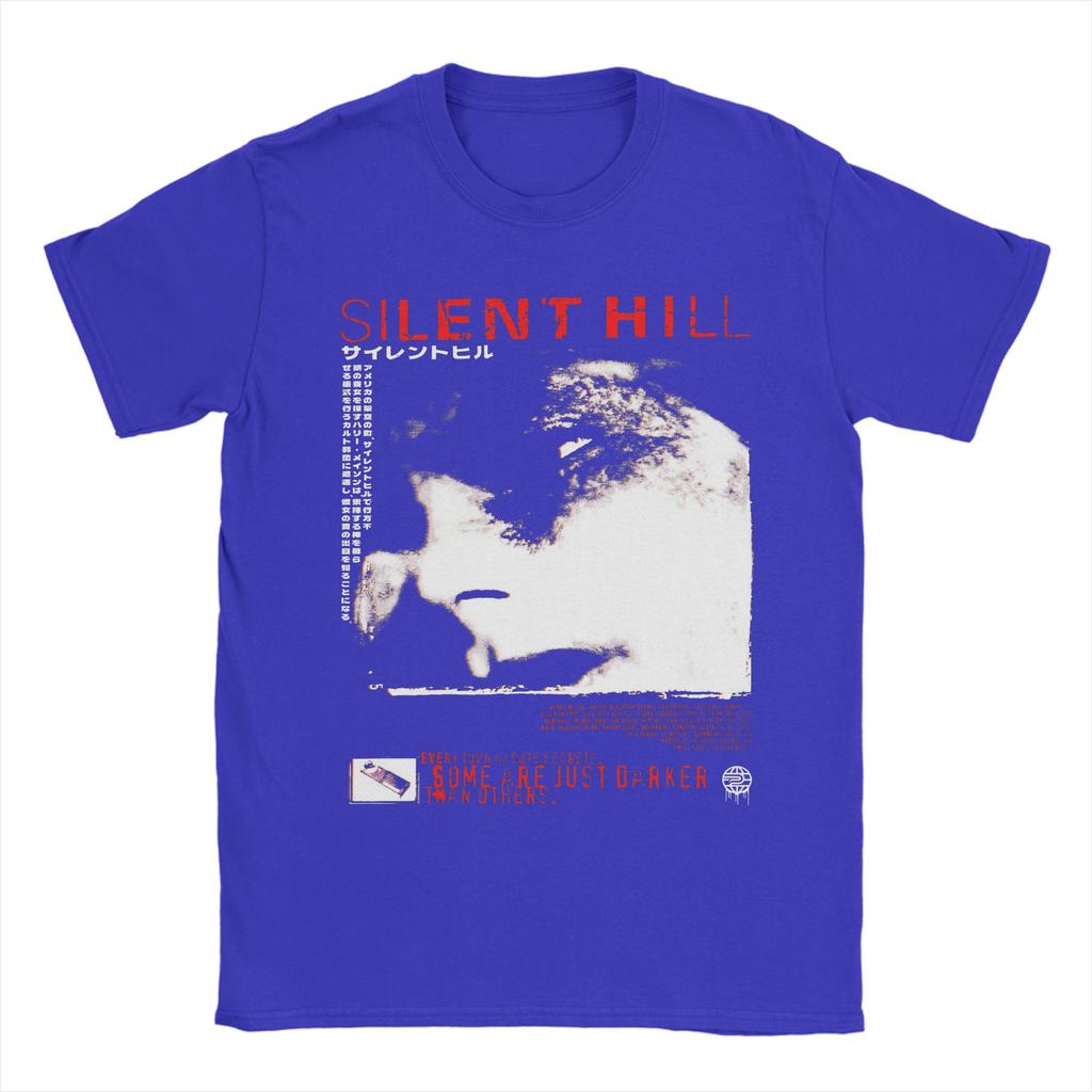 Silent Hill 1 Game T Shirts for Men Pure Cotton Novelty TShirts O Neck Tees Short Sleeve Clothing Big Size