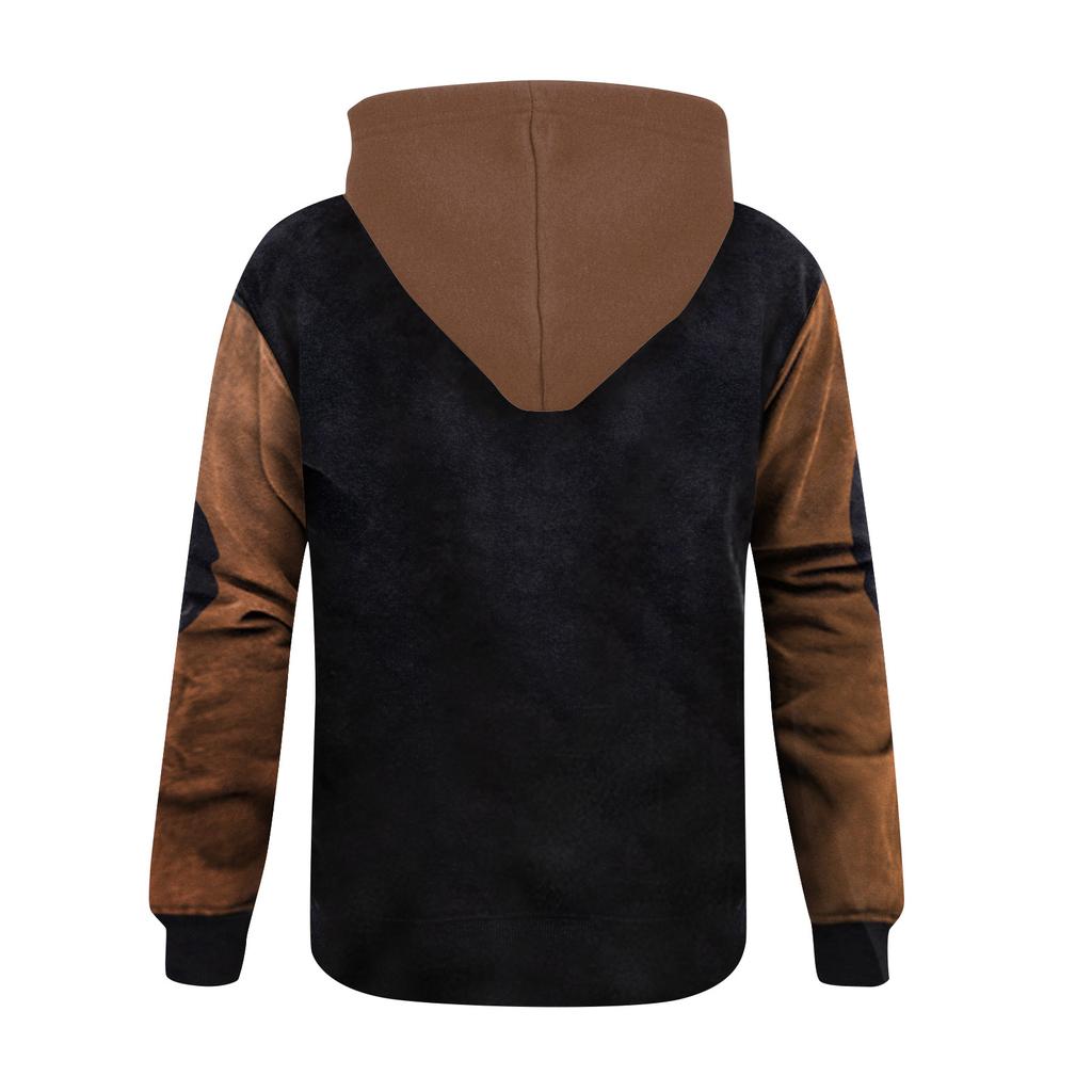 Fashion Print Loose Men's And Women's Long Sleeve Hooded Sweater
