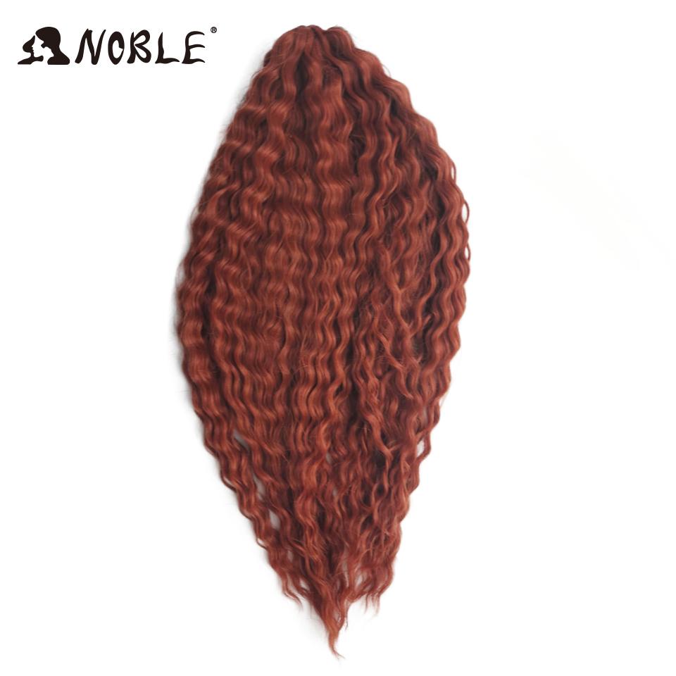 

Noble Curl Hair Water Wave Twist Crochet Hair Ombre Blonde 25 Inch Synthetic Braid Hair Deep Wave Braiding Hair Extension (as the picture,24inches-300g)
