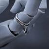 Retro JOJO Bucciarati Zipper Adjustable Open Ring For Men Silver-plated Copper Gothic Punk Edgy Jewelry Niche Accessories Gift