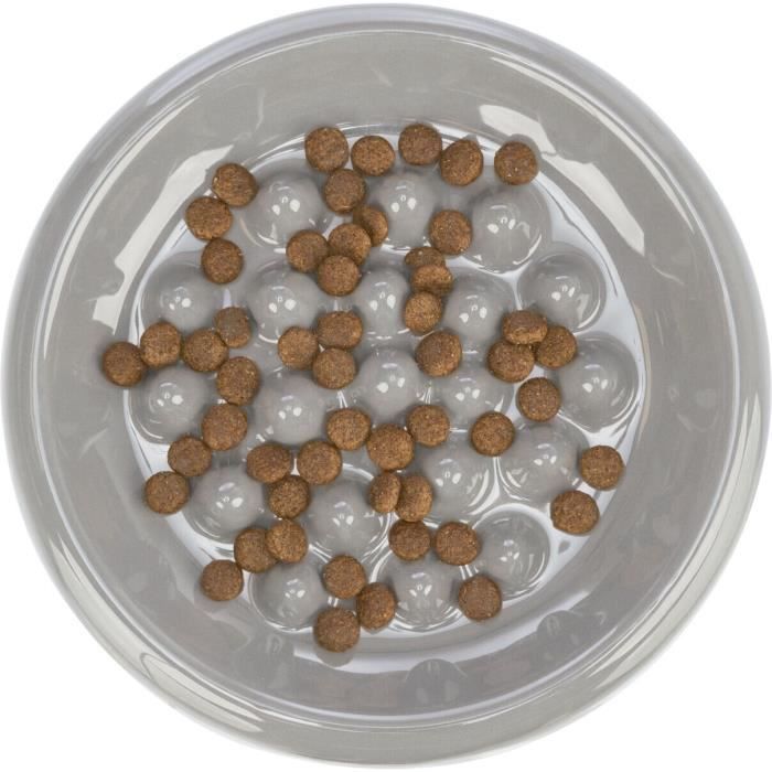 Bol pour chien - Trixie - Slow Feeding - céramique - lot de 7 - bleu