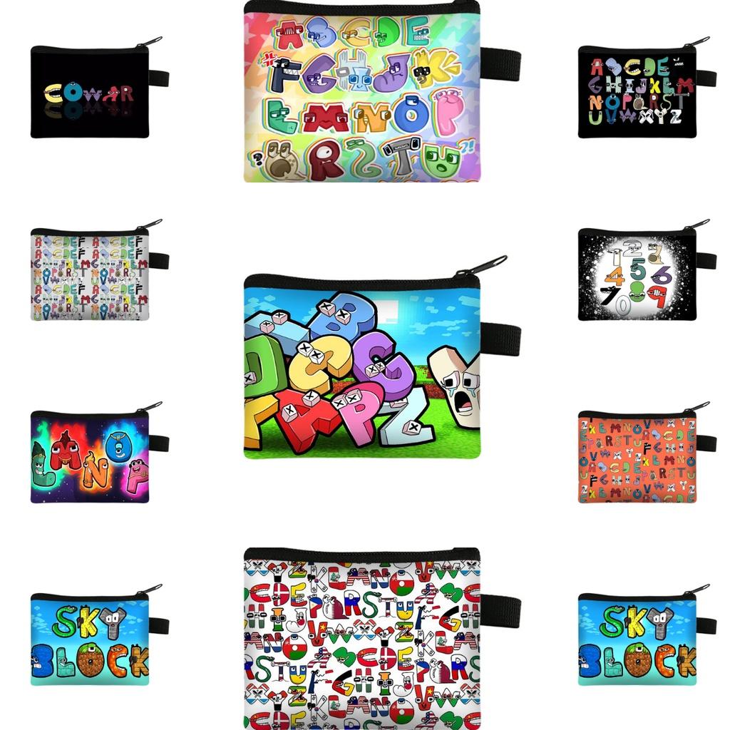 Lore Alphabet Coin Purse Printed Storage Card Make Up Bag Kid Student Gift