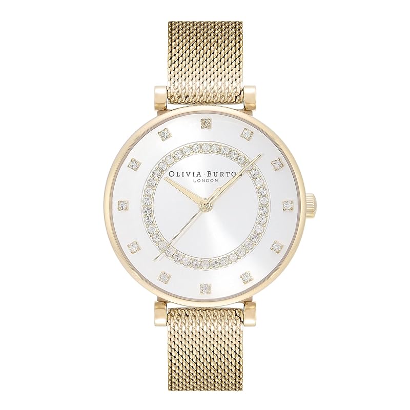 

Authorized distributor [OLIVIA BURTON] olivia burton clock watch ladies ob24000005 belgrave 32mm tea bar white & gold mesh