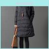 Casaco Quilted Quente de Inverno para Mulheres Vestido Pulôver Manga Comprida Tops Largos Tamanho Plus Para Máximo Conforto e Estilo