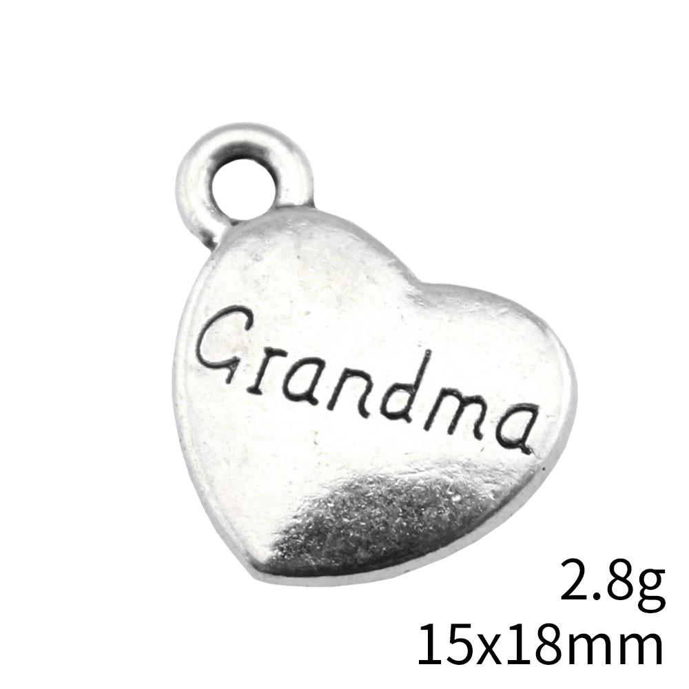 Gifts For Women Charms Bulk Family Member Heart Tags Charms Pendant Souvenir Male Pendant