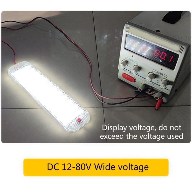 1pcs 12V-80V 72LED Roof Light Interior Light Bar Strip Light With Switch LED Car Interior Lamp Light Camper Bus Motorhome 10W