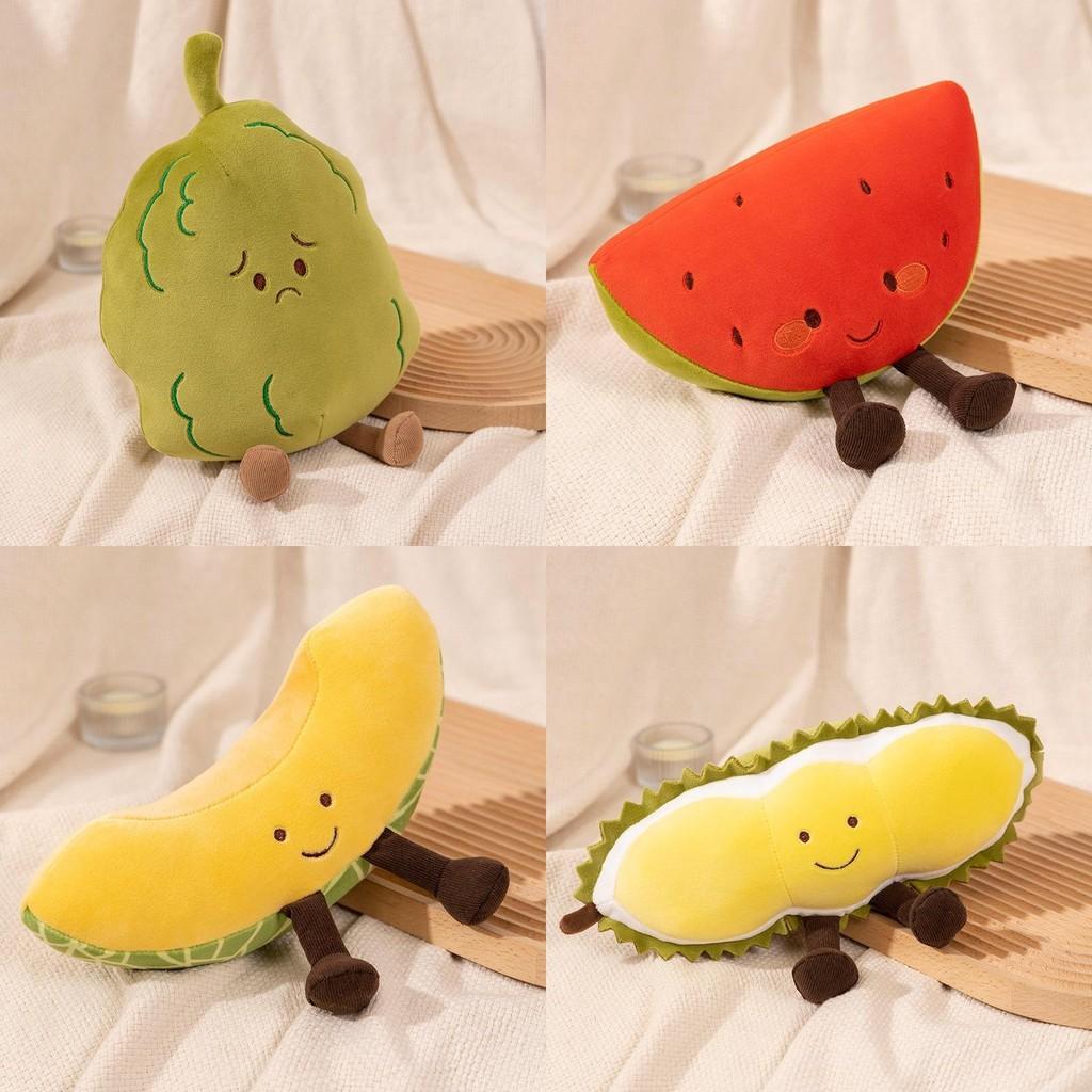 Fruit Watermelon Cartoon Hami Melon Durian Bitter Melon Plush Play Doll Sofa