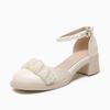Coarse Heel Mary Jane High Heels Summer Shoes Female Tide Big Head Niche Rear Empty Single Shoes Fairy Bag Head Sandals