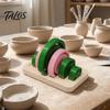 Reusable Plastic Pottery Molds Foot Ring Tools Set, 6 Sizes Clay Base Aligner Templates, Class Practice Equipment Shaping for Ceramic Mugs Bowls