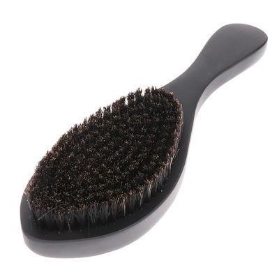 Curved Soft Boar Bristle Wave Hair Brush Wooden Handle Premium Magic Wave Brush