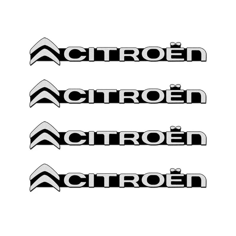 1/2/4pcs Car Audio Decorate 3D Aluminum Badge Emblem Sticker For Citroen C1 C3 C4 Grand Picasso C4L C5 C6 C8 VTS Aircross