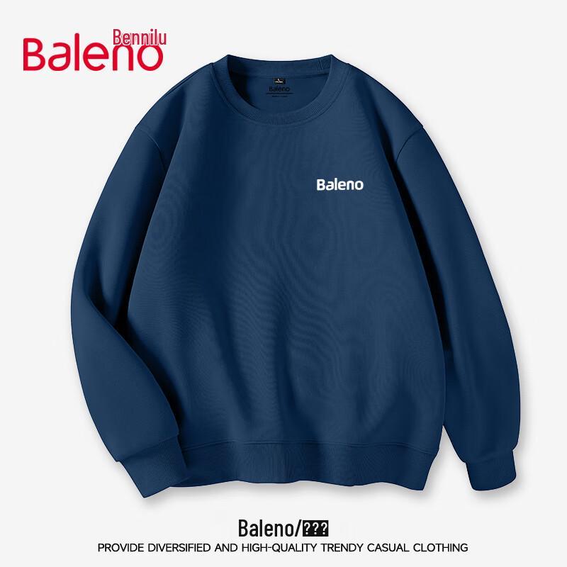 Baleno Men's Loose Fit Heavyweight Round Neck Sweatshirt