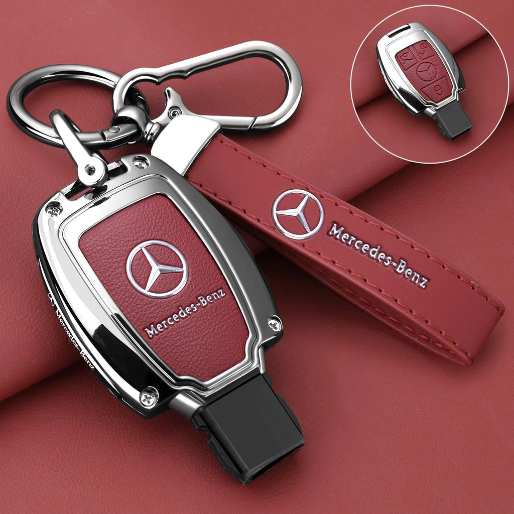 GLC GLB Car Zinc Alloy Key Case Bag Metal Key Shell For Mercedes-Benz A B C E G S V Class GLA GLC GLE GLK Vito Sprinter SL SLK