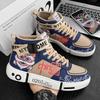 Chinese Style Autumn and Winter High-top Shoes Board Shoes Platform Sole Primary and Secondary School Students Shoes Couple Shoes Classmates