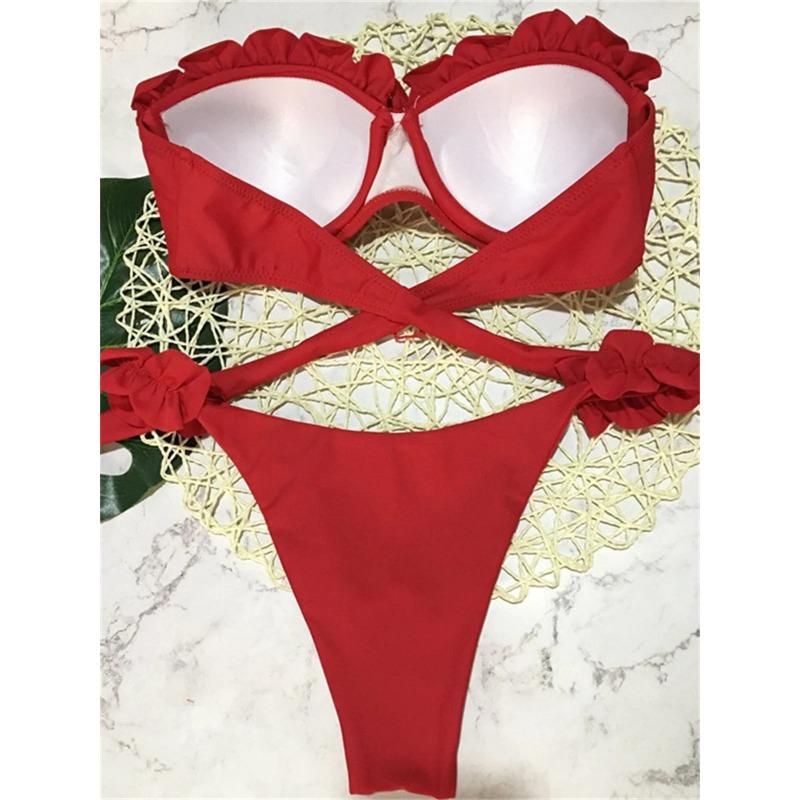 Animal Print Leopard Bikini Push Up Swimsuit Sexy Women Bikini Set 2025 Brazilian Bathing Suit Bandeau Thong Swimwear Beach Wear