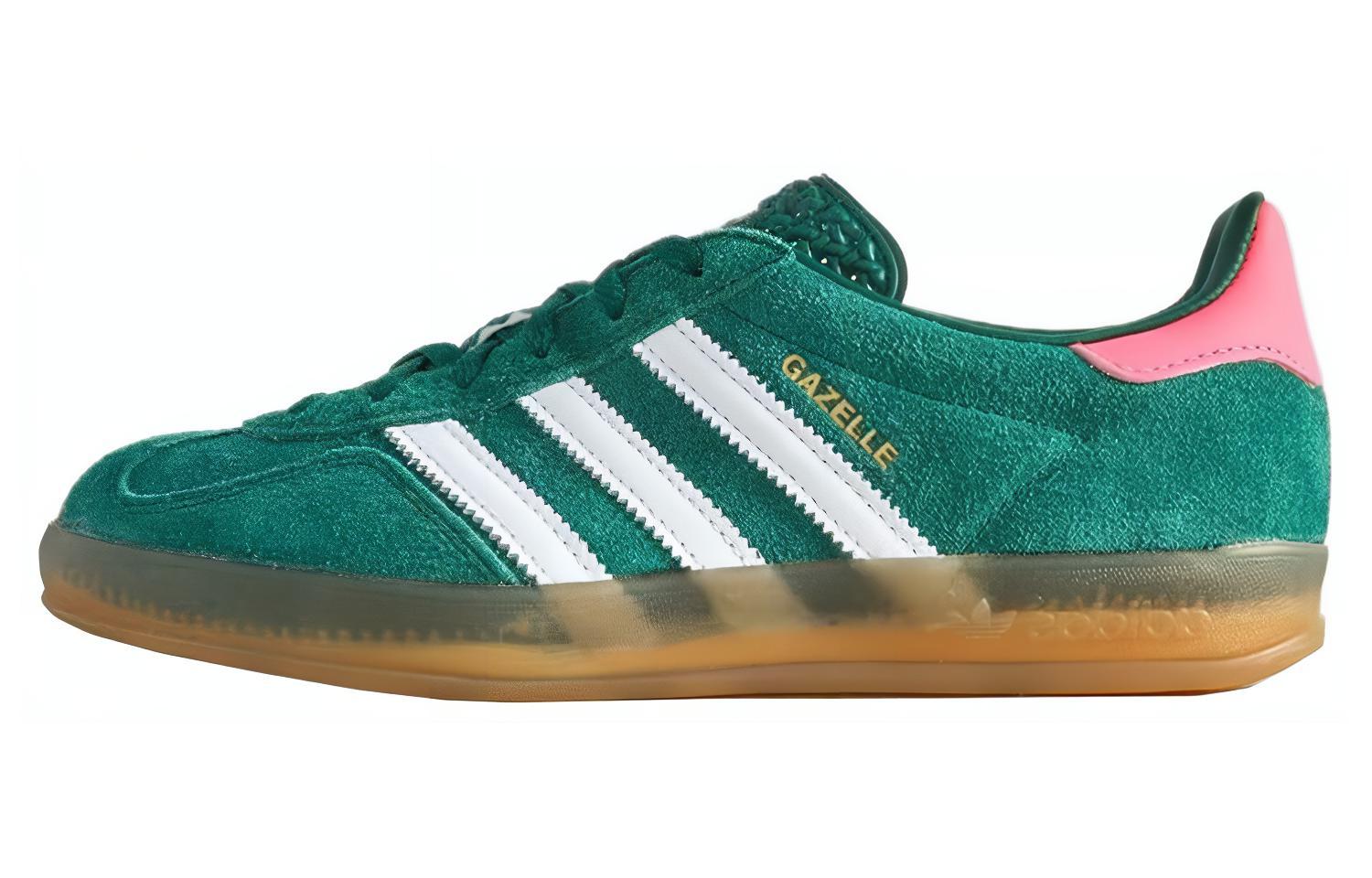 

Adidas Originals Gazelle Indoor Collegiate Green Lucid Pink Women s IG5929 36