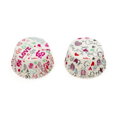 Muffin Liners Love Message 50X32Mm 36 Pcs