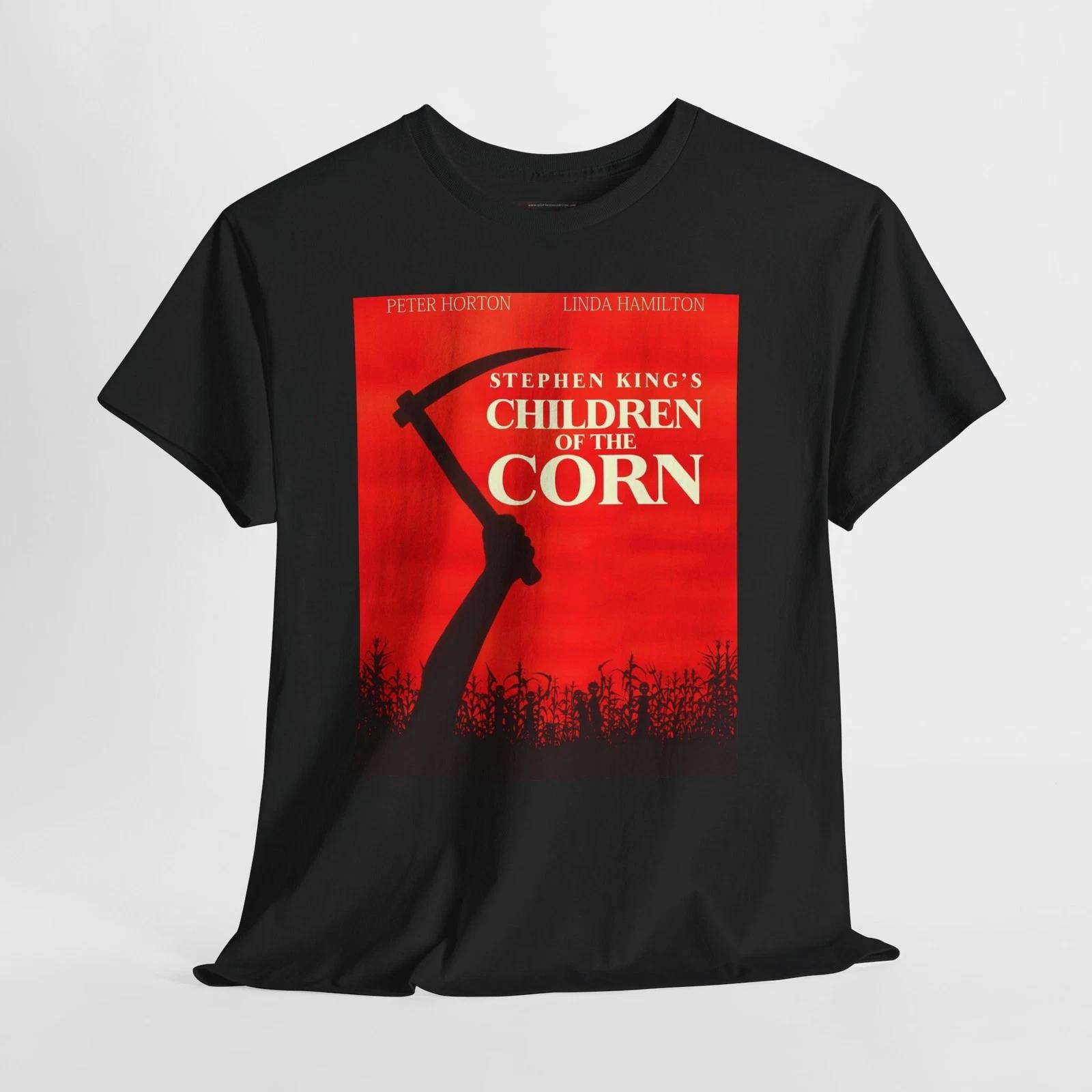 Children of the Corn 1984 Retro Movie Poster Horror Unisex Graphic T-Shirt 4XL