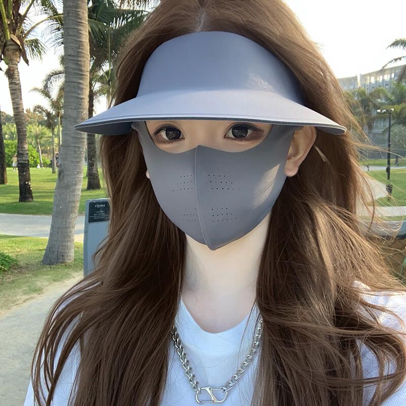 Women's Wide-Brim Sun Visor with Face Shield