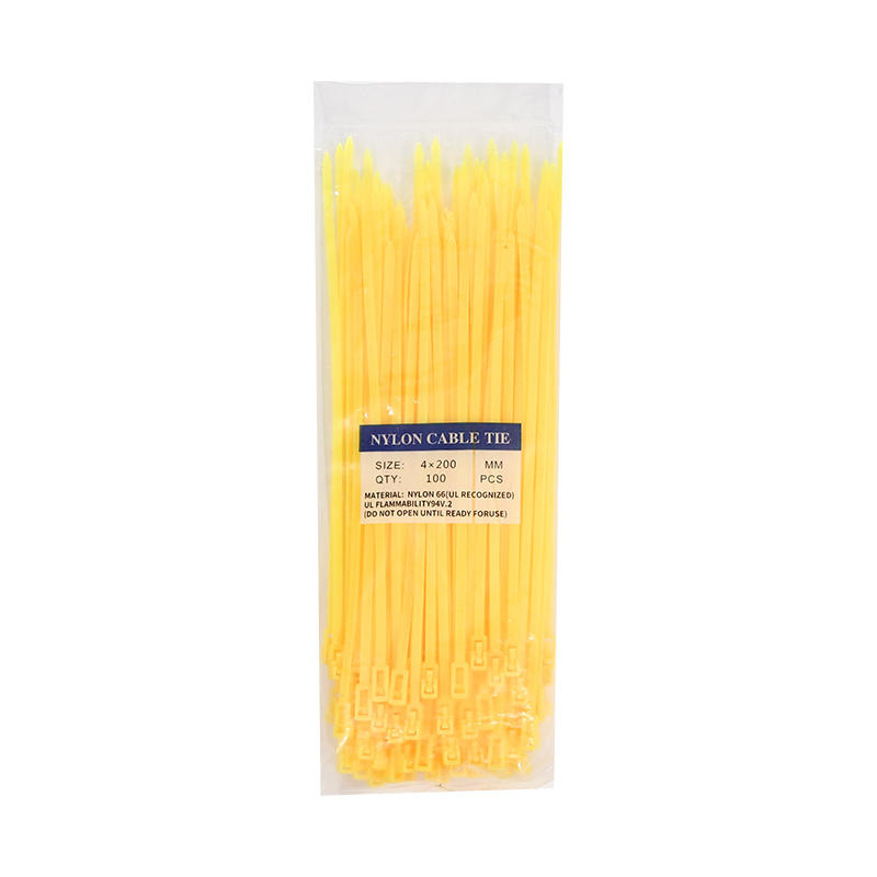 100 Pieces/Pack 4x200mm Cable Tie Can Be Released Fixed Bound Disassembled Slip Fastening Loops Nylon Tie