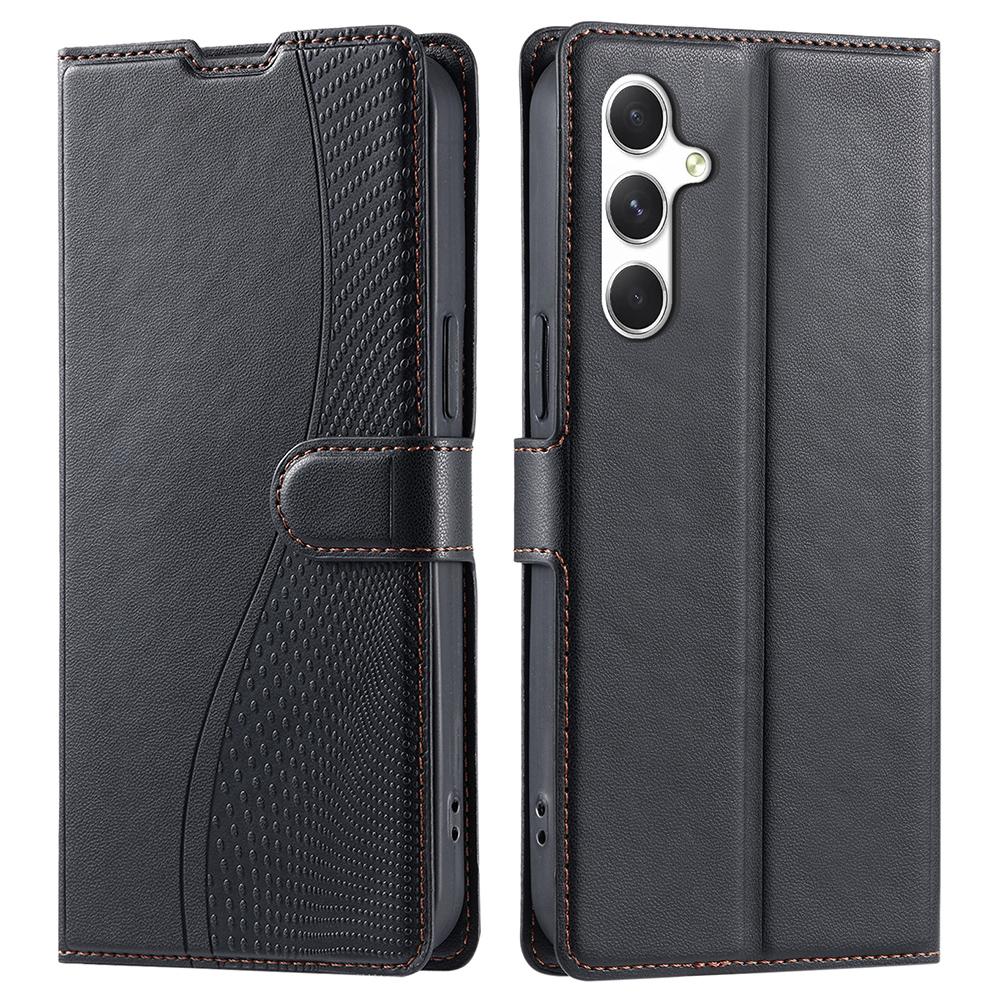 For Samsung Galaxy A54 5G Case Dots Imprinted PU Leather Flip Phone Cover with Card Slot,Strap