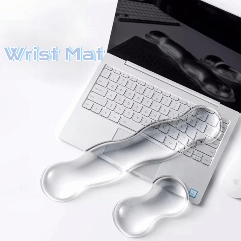 With Wrist Rest Mouse Pad Silicone Mouse Wrist Mat Soft Ergonomic Keyboard Wrist Rest Home Use