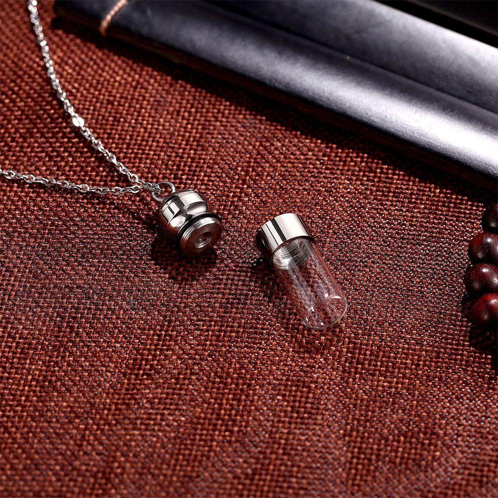 DIY Glass Vial Necklace For Ashes Sand Perfume Bottle Necklaces NEW Ashes Urn Necklaces