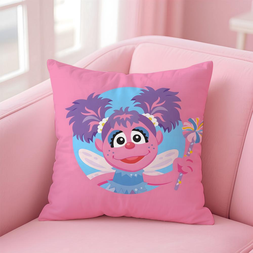 AAbby Cadabby Cushion Cover Pillowcase Short Plush Invisible Zipper Room Sofa Cushion Cover