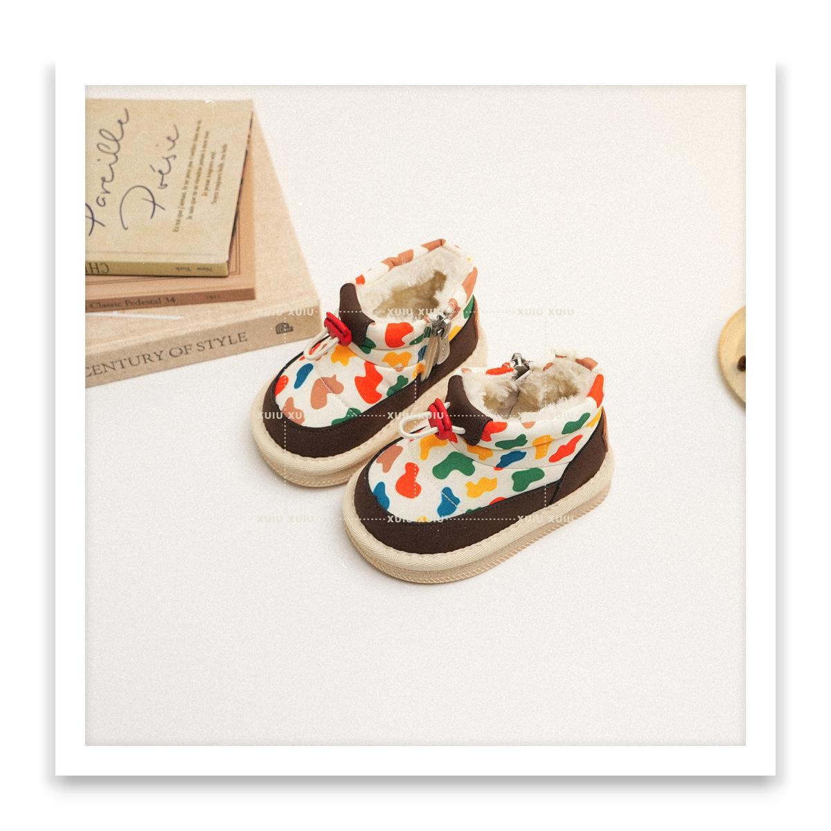 

XSHX Vibrant Outdoor Children s Toddler Snow Boots Winter Side Zipper Men s and Children s Steady [Wenzhou Shoes] 19