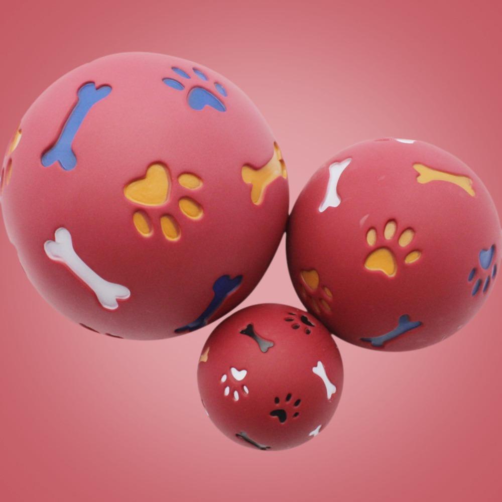 Multi Colors Food Dispensing Ball Milk Scent Rubber Wobble Feeder IQ Puzzle Toy Boredom Relief