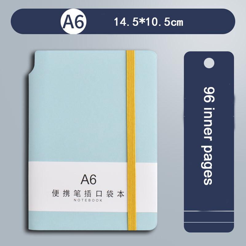 (Gravírování loga zdarma) A6/A7 přenosný zápisník z měkké kůže, účetní kniha ve tvaru trumpety, silný tečkovaný zápisník, kniha záznamů, mini výpisník