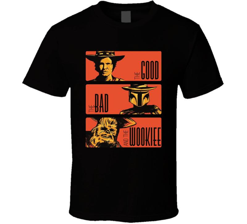 The Good The Bad And The Wookie Movie Mashup Unisex T-shirt XXXL